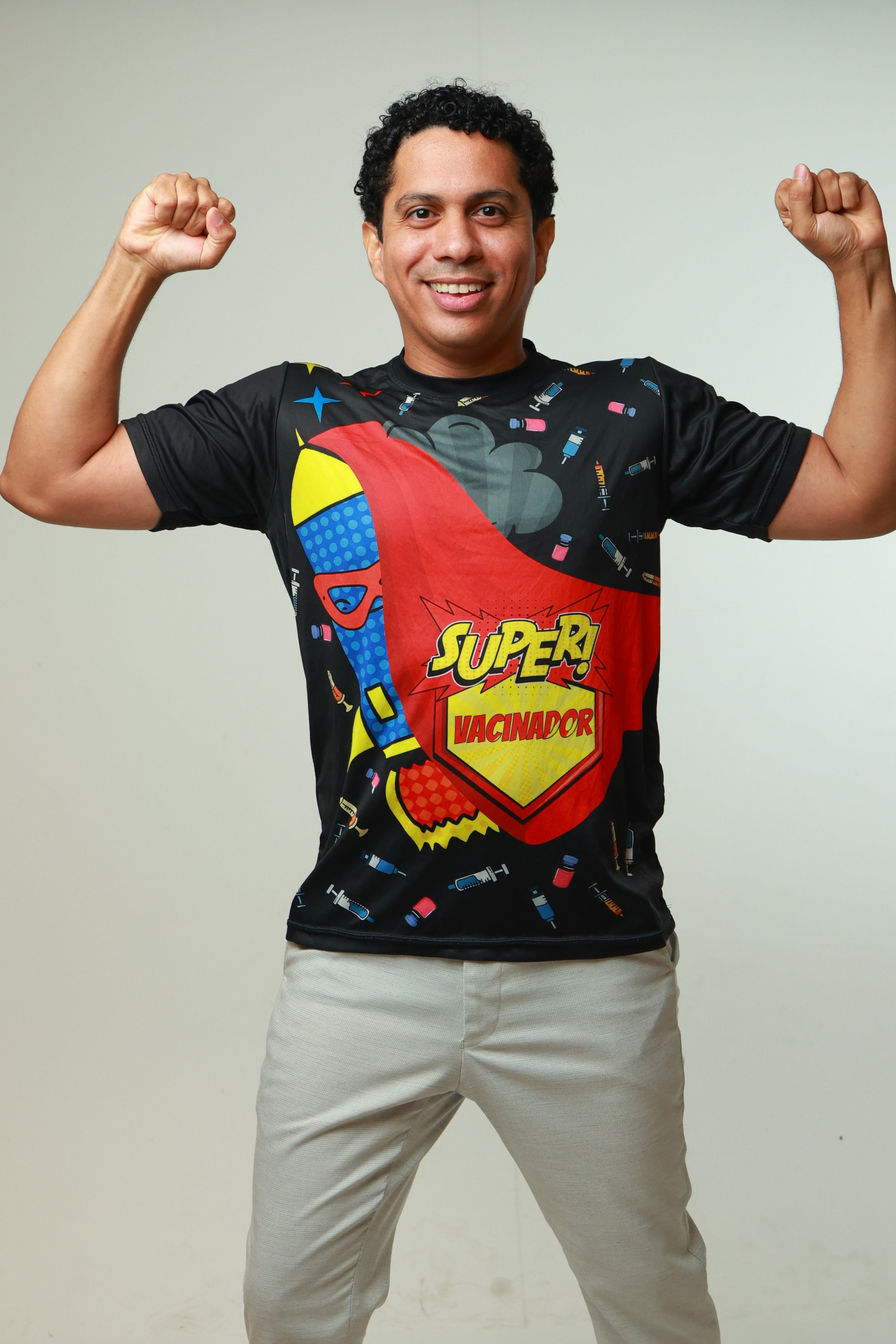 Camisa - Super vacinador (Modelo Preta)