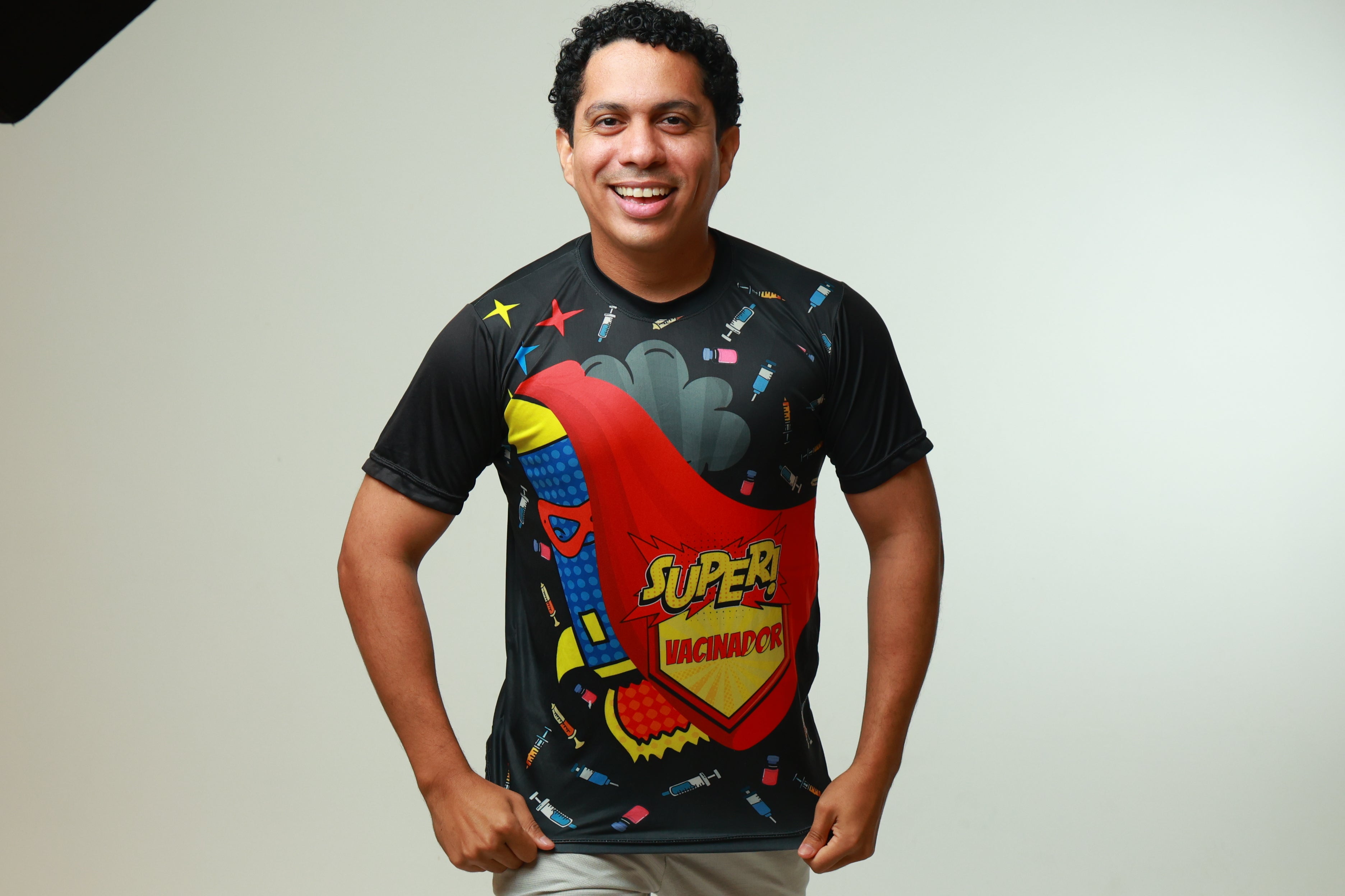 Camisa - Super vacinador (Modelo Preta)